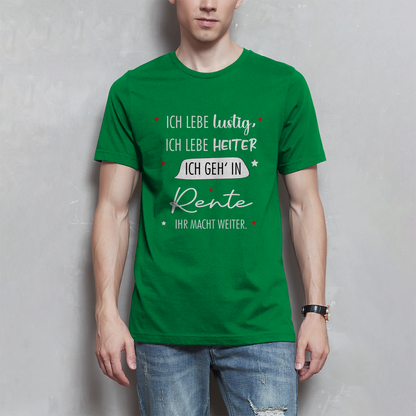 Herren T-Shirt „Rentenspruch“ – Lustiger Spruch zum Ruhestand & Geschenkidee
