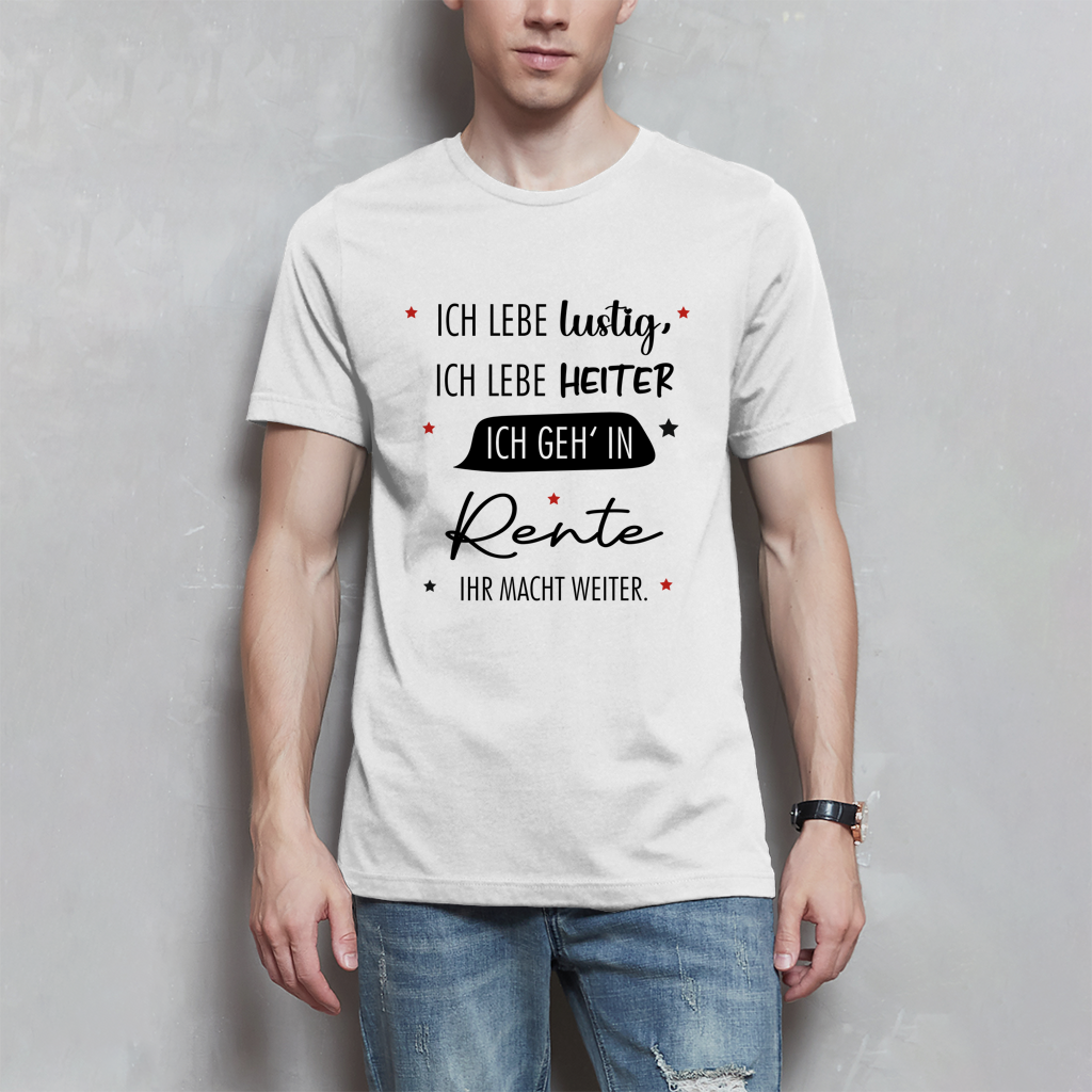 Herren T-Shirt „Rentenspruch“ – Lustiger Spruch zum Ruhestand & Geschenkidee