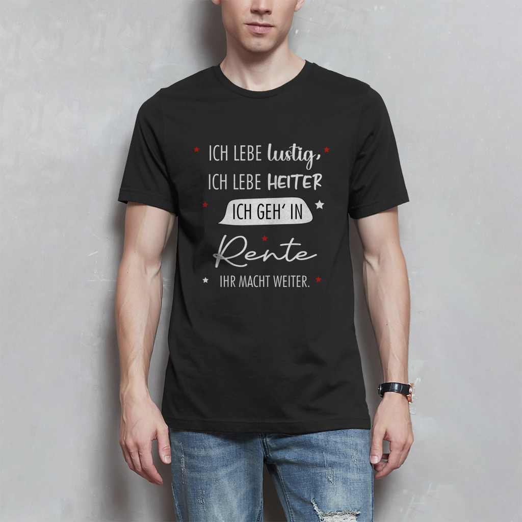 Herren T-Shirt „Rentenspruch“ – Lustiger Spruch zum Ruhestand & Geschenkidee
