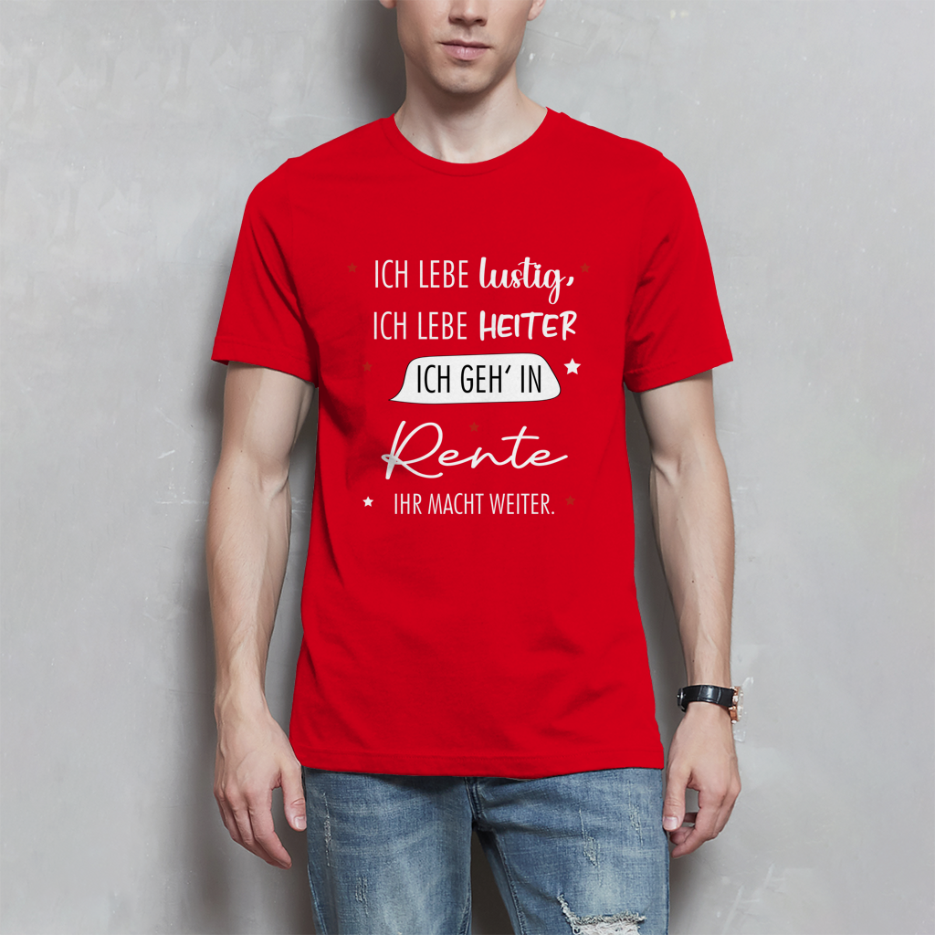Herren T-Shirt „Rentenspruch“ – Lustiger Spruch zum Ruhestand & Geschenkidee