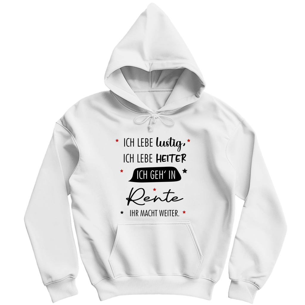 Herren Hoodie „Rentenspruch“ – Lustiger Spruch zum Ruhestand & bequemes Freizeit-Hoodie