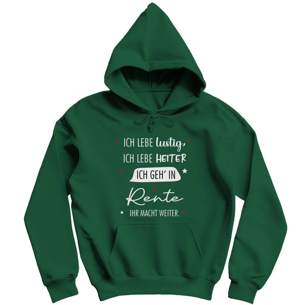 Herren Hoodie „Rentenspruch“ – Lustiger Spruch zum Ruhestand & bequemes Freizeit-Hoodie