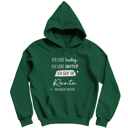 Herren Hoodie „Rentenspruch“ – Lustiger Spruch zum Ruhestand & bequemes Freizeit-Hoodie