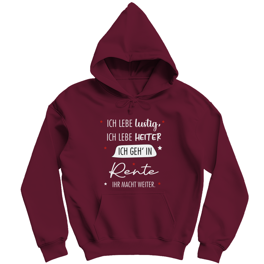 Herren Hoodie „Rentenspruch“ – Lustiger Spruch zum Ruhestand & bequemes Freizeit-Hoodie