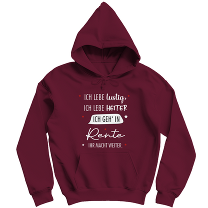 Herren Hoodie „Rentenspruch“ – Lustiger Spruch zum Ruhestand & bequemes Freizeit-Hoodie