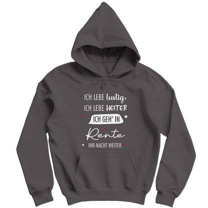 Herren Hoodie „Rentenspruch“ – Lustiger Spruch zum Ruhestand & bequemes Freizeit-Hoodie
