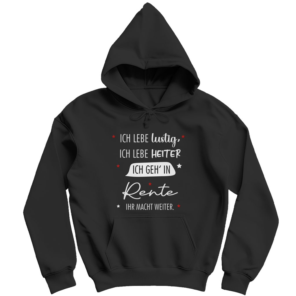 Herren Hoodie „Rentenspruch“ – Lustiger Spruch zum Ruhestand & bequemes Freizeit-Hoodie