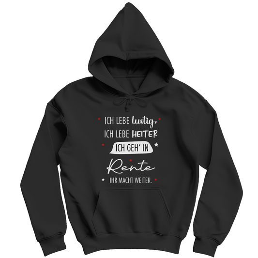 Herren Hoodie „Rentenspruch“ – Lustiger Spruch zum Ruhestand & bequemes Freizeit-Hoodie