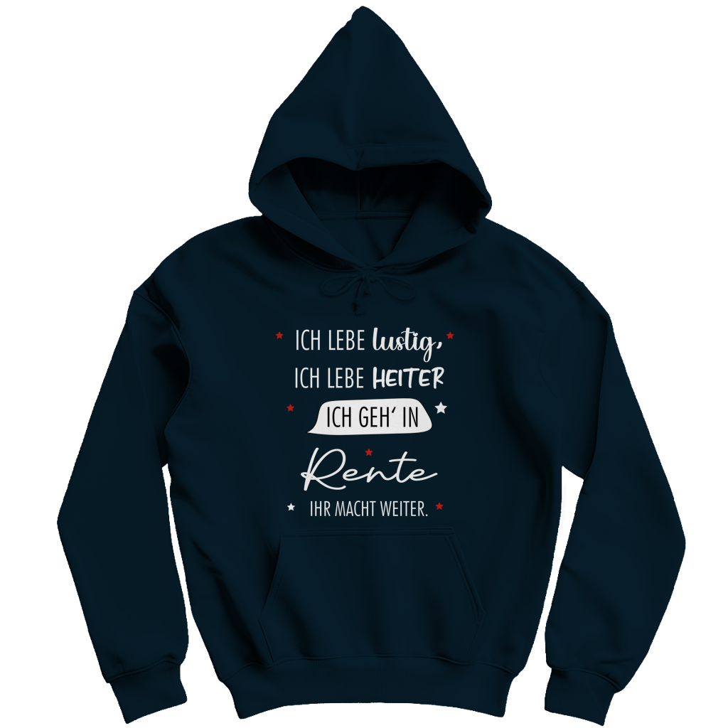 Herren Hoodie „Rentenspruch“ – Lustiger Spruch zum Ruhestand & bequemes Freizeit-Hoodie