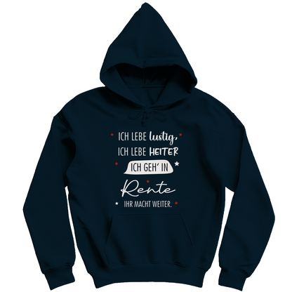 Herren Hoodie „Rentenspruch“ – Lustiger Spruch zum Ruhestand & bequemes Freizeit-Hoodie