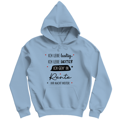 Herren Hoodie „Rentenspruch“ – Lustiger Spruch zum Ruhestand & bequemes Freizeit-Hoodie