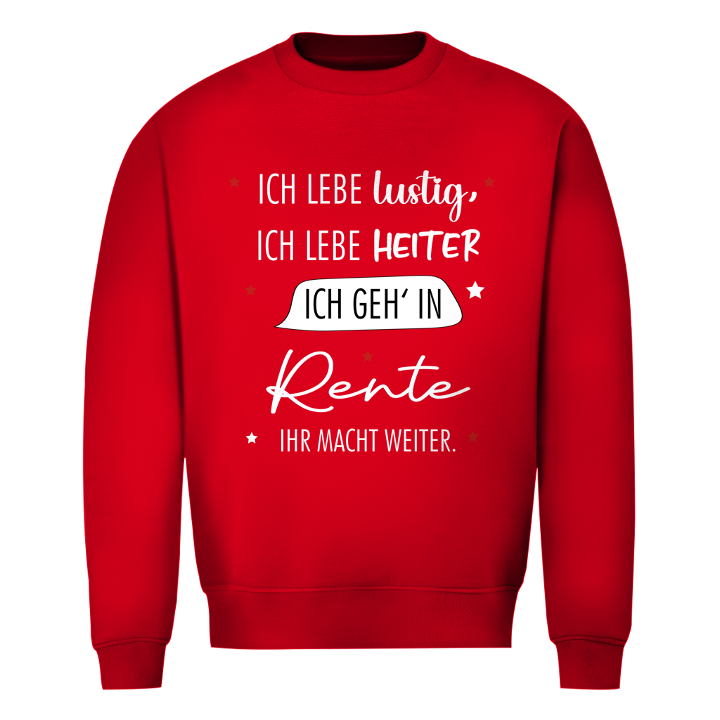 Herren Sweatshirt „Rentenspruch“ – Lustiger Spruch zum Ruhestand & bequemes Freizeit-Sweatshirt