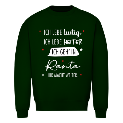 Herren Sweatshirt „Rentenspruch“ – Lustiger Spruch zum Ruhestand & bequemes Freizeit-Sweatshirt