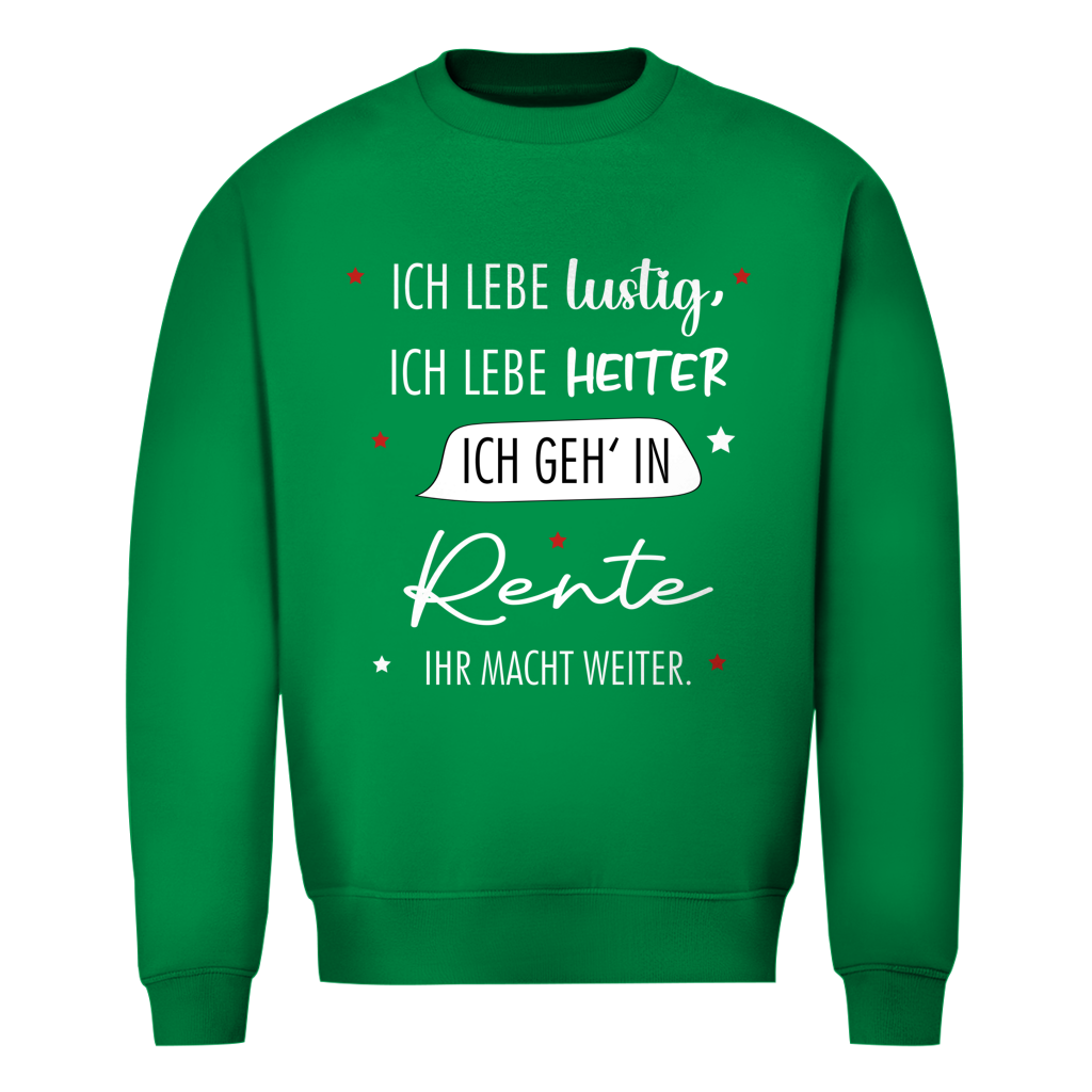 Herren Sweatshirt „Rentenspruch“ – Lustiger Spruch zum Ruhestand & bequemes Freizeit-Sweatshirt
