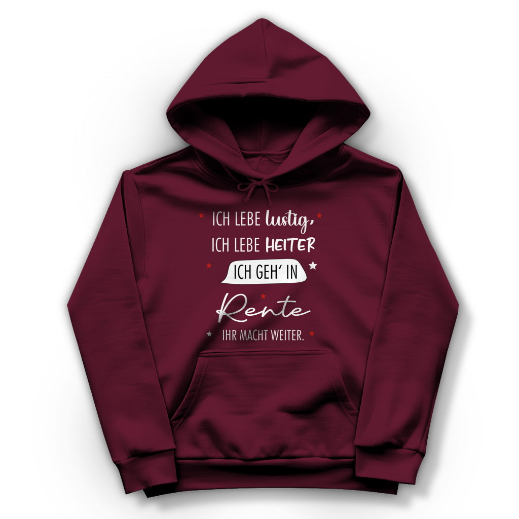 Damen Hoodie „Rentenspruch“ – Lustiger Spruch zum Ruhestand & bequemes Freizeit-Hoodie
