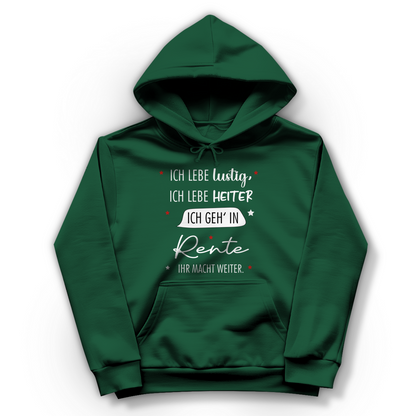 Damen Hoodie „Rentenspruch“ – Lustiger Spruch zum Ruhestand & bequemes Freizeit-Hoodie
