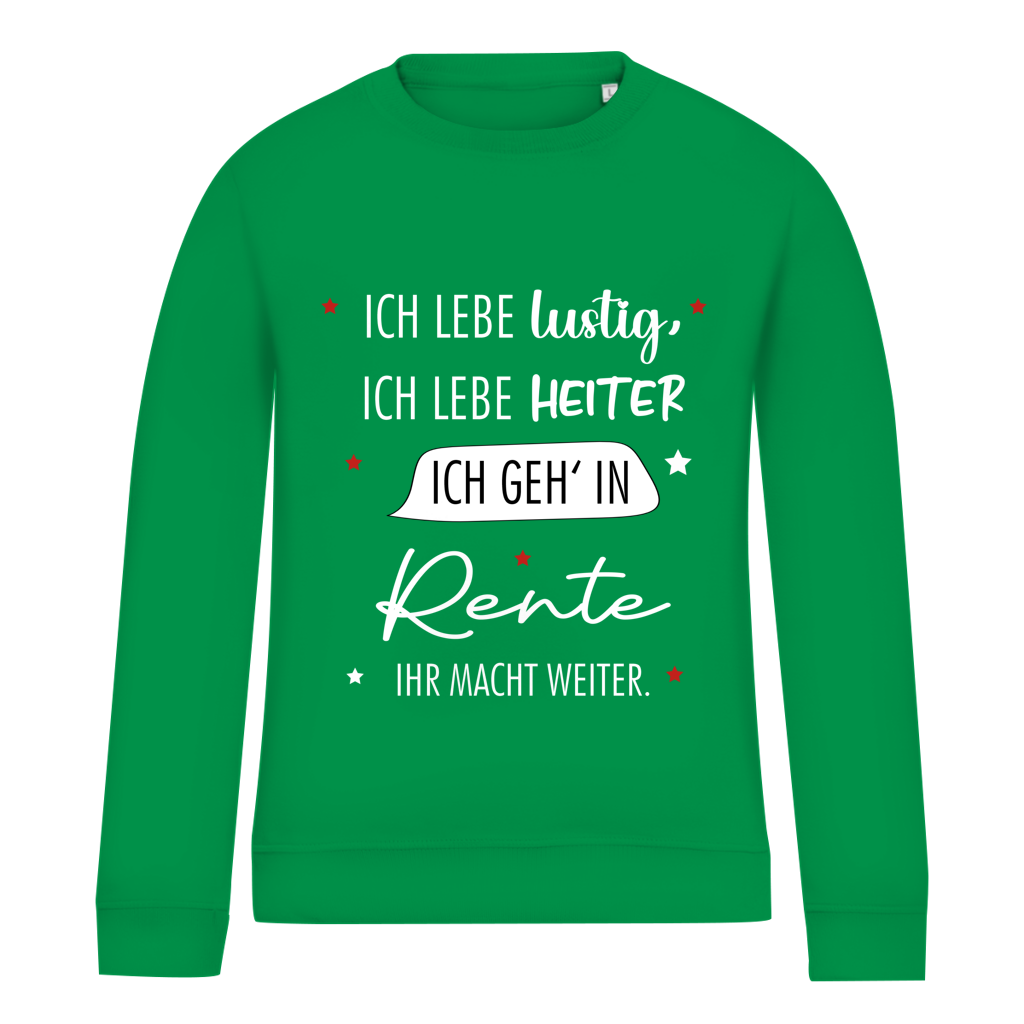 Damen Sweatshirt „Rentenspruch“ – Lustiger Spruch zum Ruhestand & bequemes Freizeit-Sweatshirt