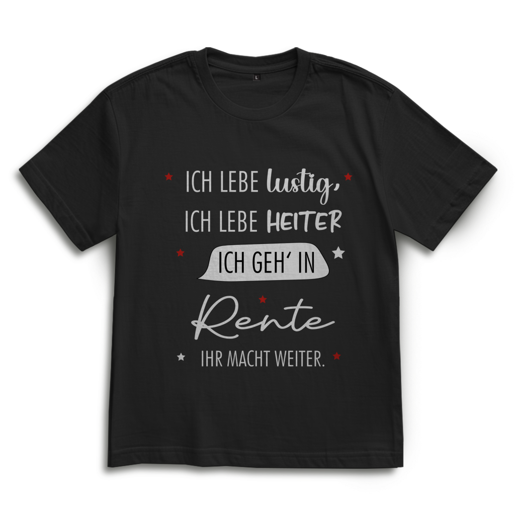 Oversize T-Shirt „Rentenspruch“ – Lustiger Spruch zum Ruhestand im lässigen Look