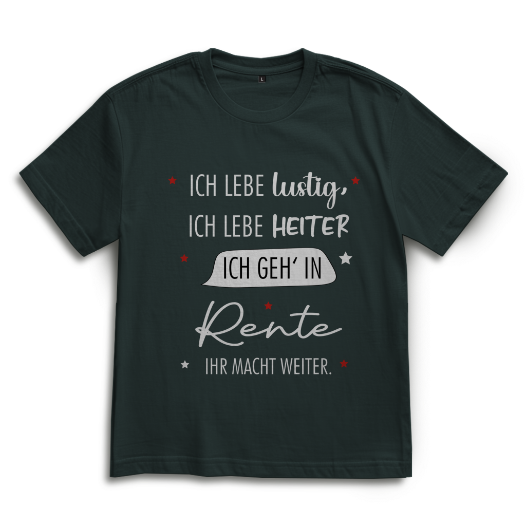 Oversize T-Shirt „Rentenspruch“ – Lustiger Spruch zum Ruhestand im lässigen Look