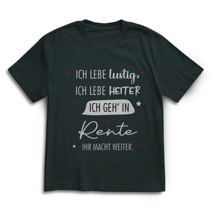 Oversize T-Shirt „Rentenspruch“ – Lustiger Spruch zum Ruhestand im lässigen Look