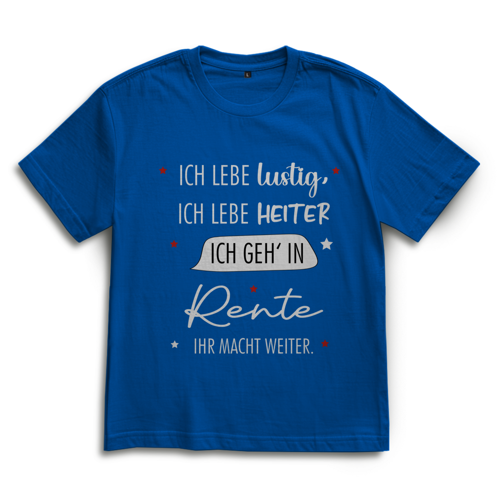 Oversize T-Shirt „Rentenspruch“ – Lustiger Spruch zum Ruhestand im lässigen Look