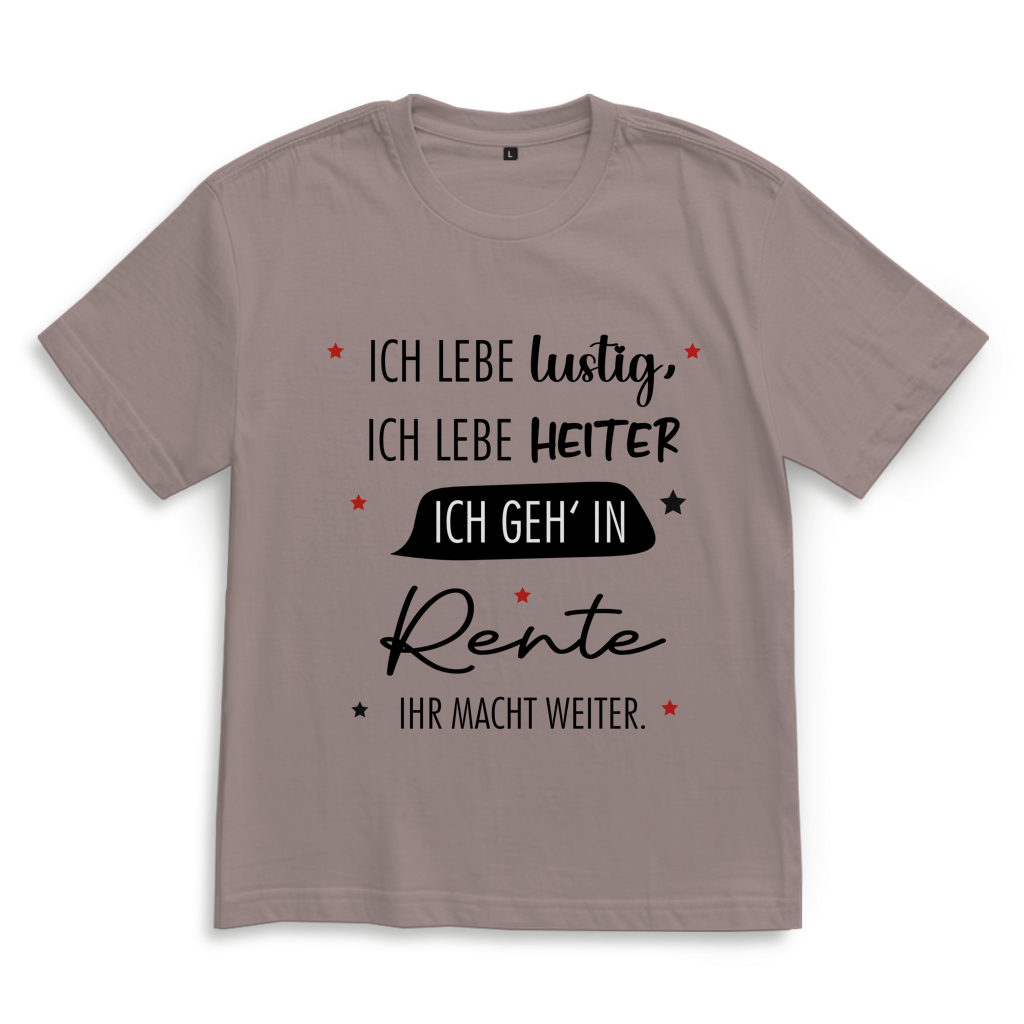 Oversize T-Shirt „Rentenspruch“ – Lustiger Spruch zum Ruhestand im lässigen Look