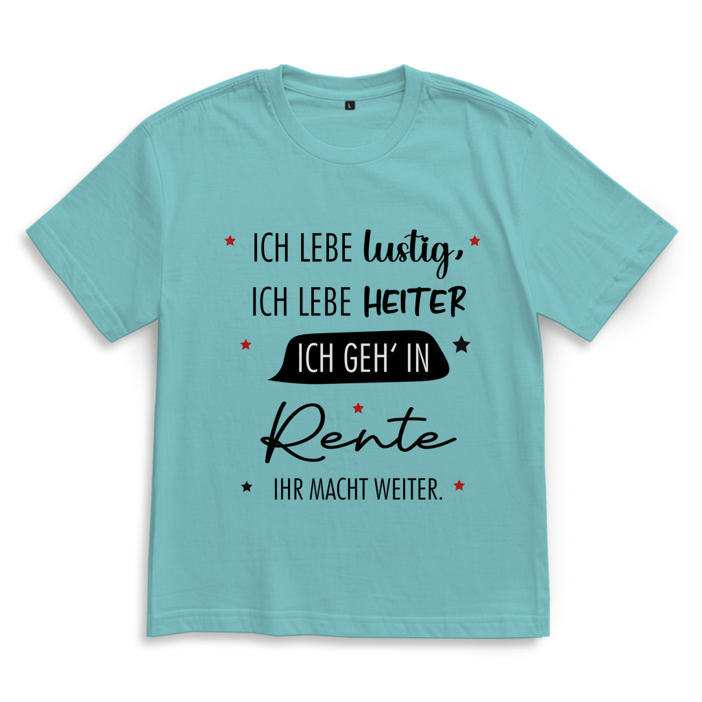 Oversize T-Shirt „Rentenspruch“ – Lustiger Spruch zum Ruhestand im lässigen Look