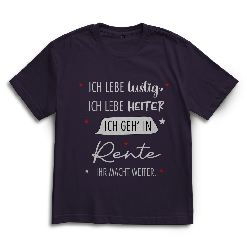 Oversize T-Shirt „Rentenspruch“ – Lustiger Spruch zum Ruhestand im lässigen Look