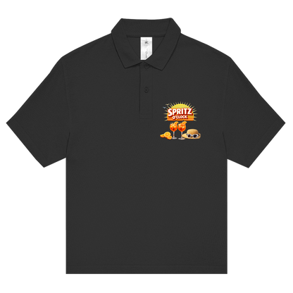 Unisex Poloshirt „Spritz O’Clock“ – Lustiger Sommer-Spruch & Aperitif-Statement Shirt