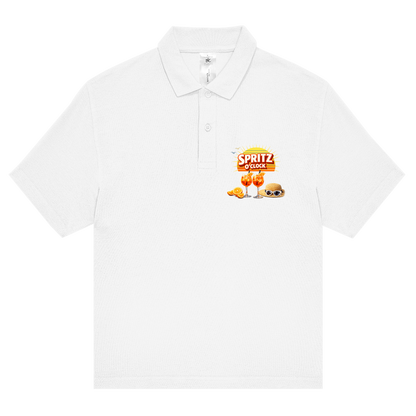 Unisex Poloshirt „Spritz O’Clock“ – Lustiger Sommer-Spruch & Aperitif-Statement Shirt