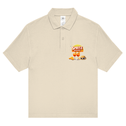 Unisex Poloshirt „Spritz O’Clock“ – Lustiger Sommer-Spruch & Aperitif-Statement Shirt