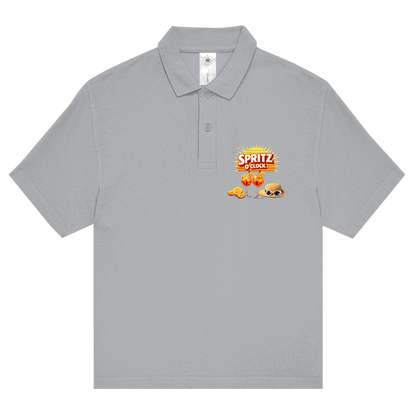 Unisex Poloshirt „Spritz O’Clock“ – Lustiger Sommer-Spruch & Aperitif-Statement Shirt