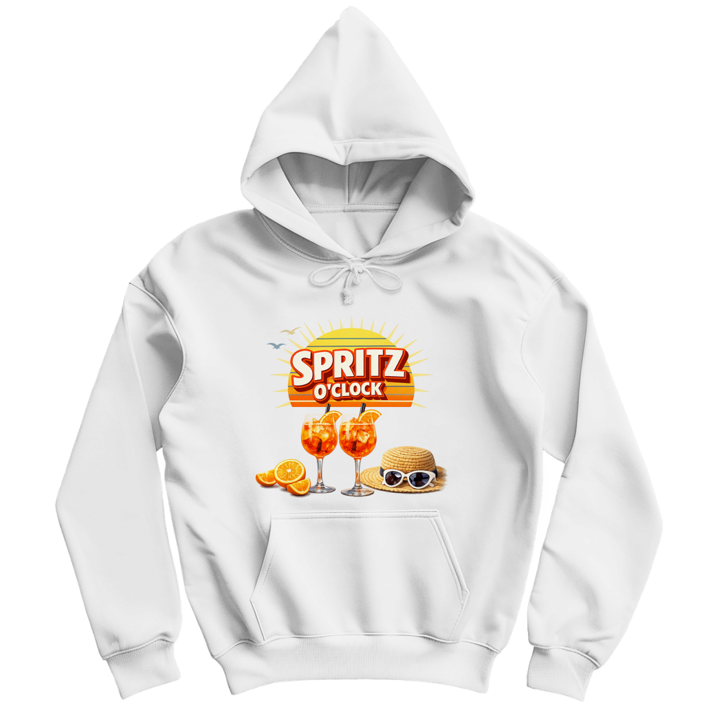 Herren Hoodie „Spritz O’Clock“ – Lustiger Sommer-Spruch & Aperitif-Statement Hoodie