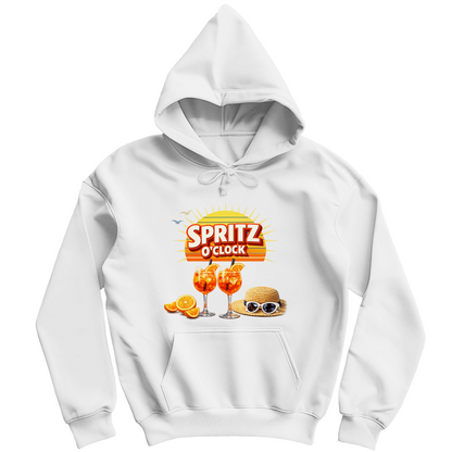 Herren Hoodie „Spritz O’Clock“ – Lustiger Sommer-Spruch & Aperitif-Statement Hoodie