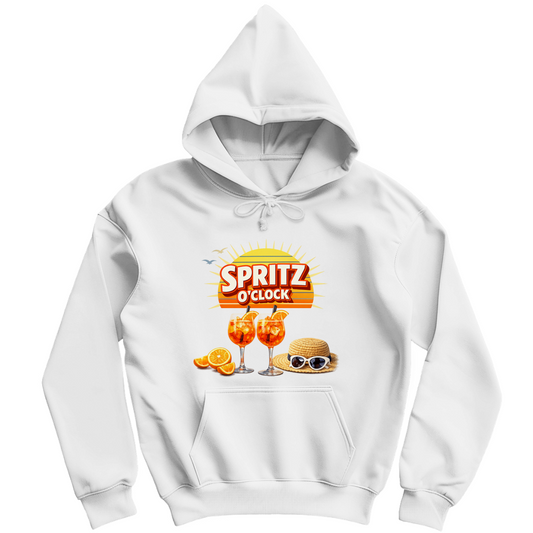 Herren Hoodie „Spritz O’Clock“ – Lustiger Sommer-Spruch & Aperitif-Statement Hoodie