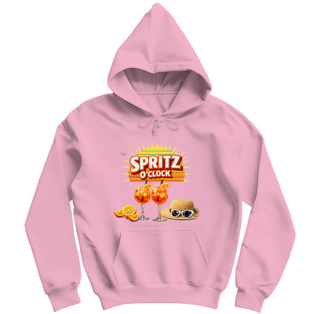 Herren Hoodie „Spritz O’Clock“ – Lustiger Sommer-Spruch & Aperitif-Statement Hoodie