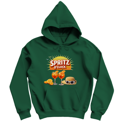 Herren Hoodie „Spritz O’Clock“ – Lustiger Sommer-Spruch & Aperitif-Statement Hoodie
