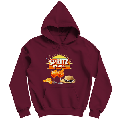 Herren Hoodie „Spritz O’Clock“ – Lustiger Sommer-Spruch & Aperitif-Statement Hoodie