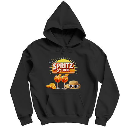 Herren Hoodie „Spritz O’Clock“ – Lustiger Sommer-Spruch & Aperitif-Statement Hoodie