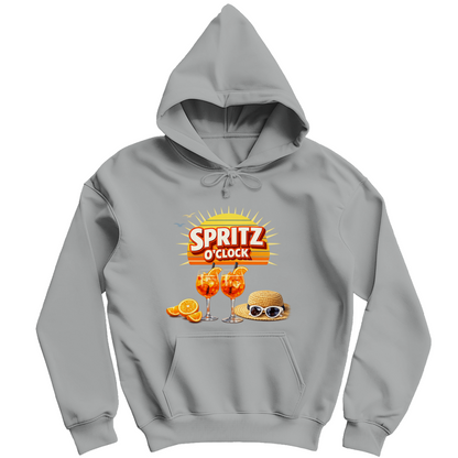 Herren Hoodie „Spritz O’Clock“ – Lustiger Sommer-Spruch & Aperitif-Statement Hoodie