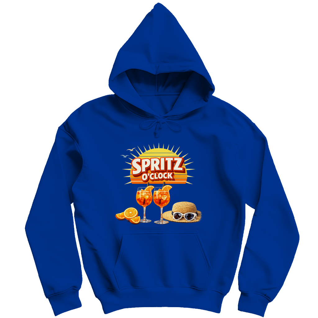 Herren Hoodie „Spritz O’Clock“ – Lustiger Sommer-Spruch & Aperitif-Statement Hoodie