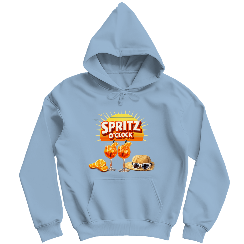 Herren Hoodie „Spritz O’Clock“ – Lustiger Sommer-Spruch & Aperitif-Statement Hoodie