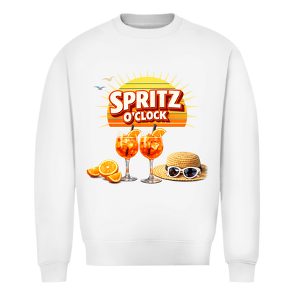 Herren Sweatshirt „Spritz O’Clock“ – Lustiger Sommer-Spruch & Aperitif-Statement Sweatshirt