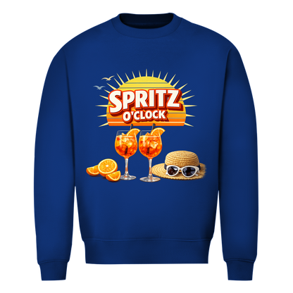 Herren Sweatshirt „Spritz O’Clock“ – Lustiger Sommer-Spruch & Aperitif-Statement Sweatshirt