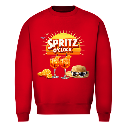 Herren Sweatshirt „Spritz O’Clock“ – Lustiger Sommer-Spruch & Aperitif-Statement Sweatshirt