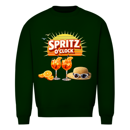 Herren Sweatshirt „Spritz O’Clock“ – Lustiger Sommer-Spruch & Aperitif-Statement Sweatshirt