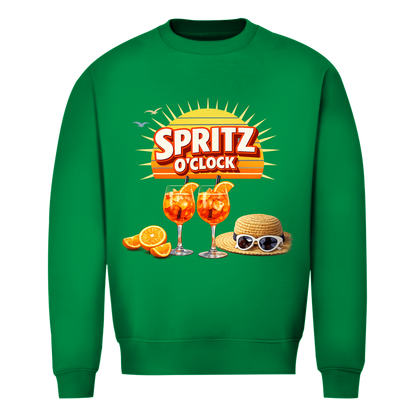 Herren Sweatshirt „Spritz O’Clock“ – Lustiger Sommer-Spruch & Aperitif-Statement Sweatshirt