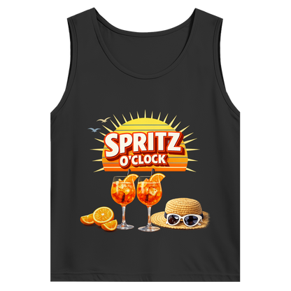 Herren Basic Tank Top „Spritz O’Clock“ – Lustiger Sommer-Spruch & Aperitif-Statement Top