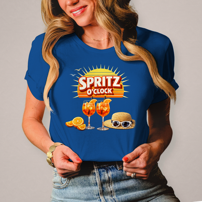 Damen T-Shirt „Spritz O’Clock“ – Lustiger Sommer-Spruch & Aperitif-Statement Shirt