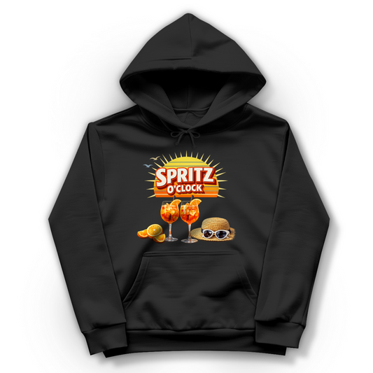 Damen Hoodie „Spritz O’Clock“ – Lustiger Sommer-Spruch & Aperitif-Statement Hoodie
